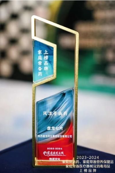 盘龙七片斩获“最佳人气奖”及“家庭常备风湿骨病药上榜品牌殊荣