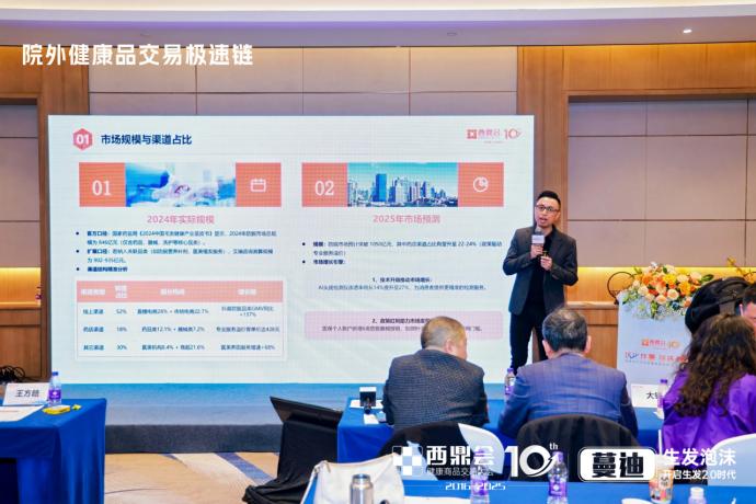 李胜塔西鼎会十周年开讲：破局药店防脱育发新增长，首推“头皮经济”全链路解决方案