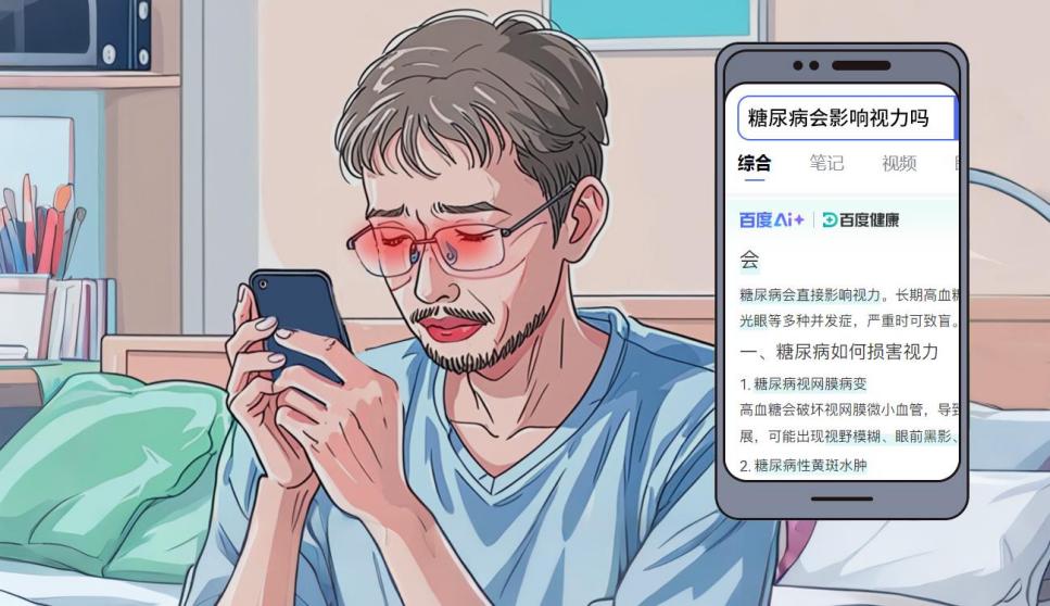 糖尿病眼病视力下降快吗？