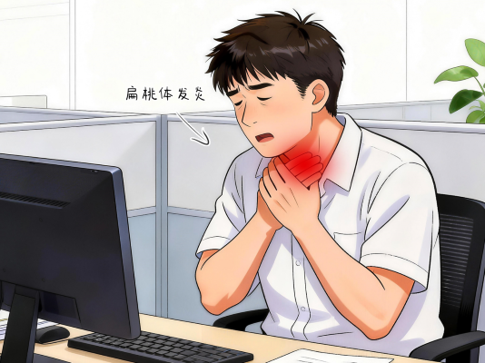 咽喉剧痛、反复发烧，扁桃体炎是怎么引起的？